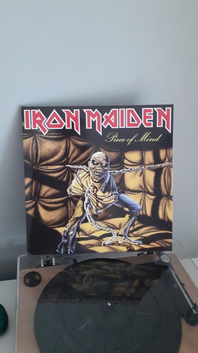 Listening to Iron Maiden's Piece of Mind 🤟 rocking to Revelations #IronMaiden #PieceOfMind