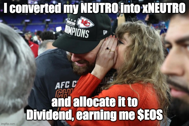 Neutroswap's tweet photo. Neutern ain't a swifties but Taylor seems to know what she's talking about

#RealYield $EOS $NEUTRO https://t.co/EQecUPGg44