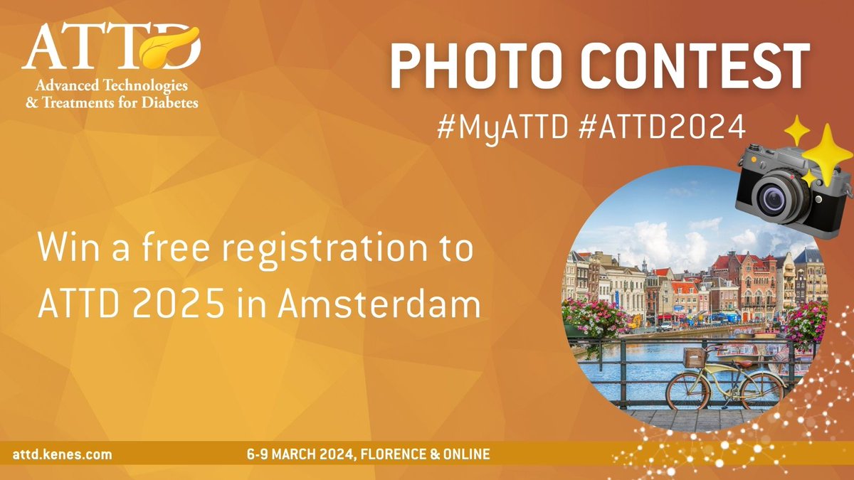 ATTDconf's tweet image. 📸  Don't miss your chance to shine in ATTD's photo contest and win free registration for ATTD 2025 in Amsterdam. 

📌 Here are the rules:  bit.ly/48DAAyE  

#MyATTD #ATTD2024