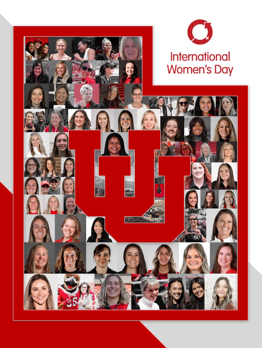To all the incredible, talented women of Utah Athletics, not only are you celebrated and valued on #IWD2024, but every single day ❤️ 

#GoUtes | #InspireInclusion