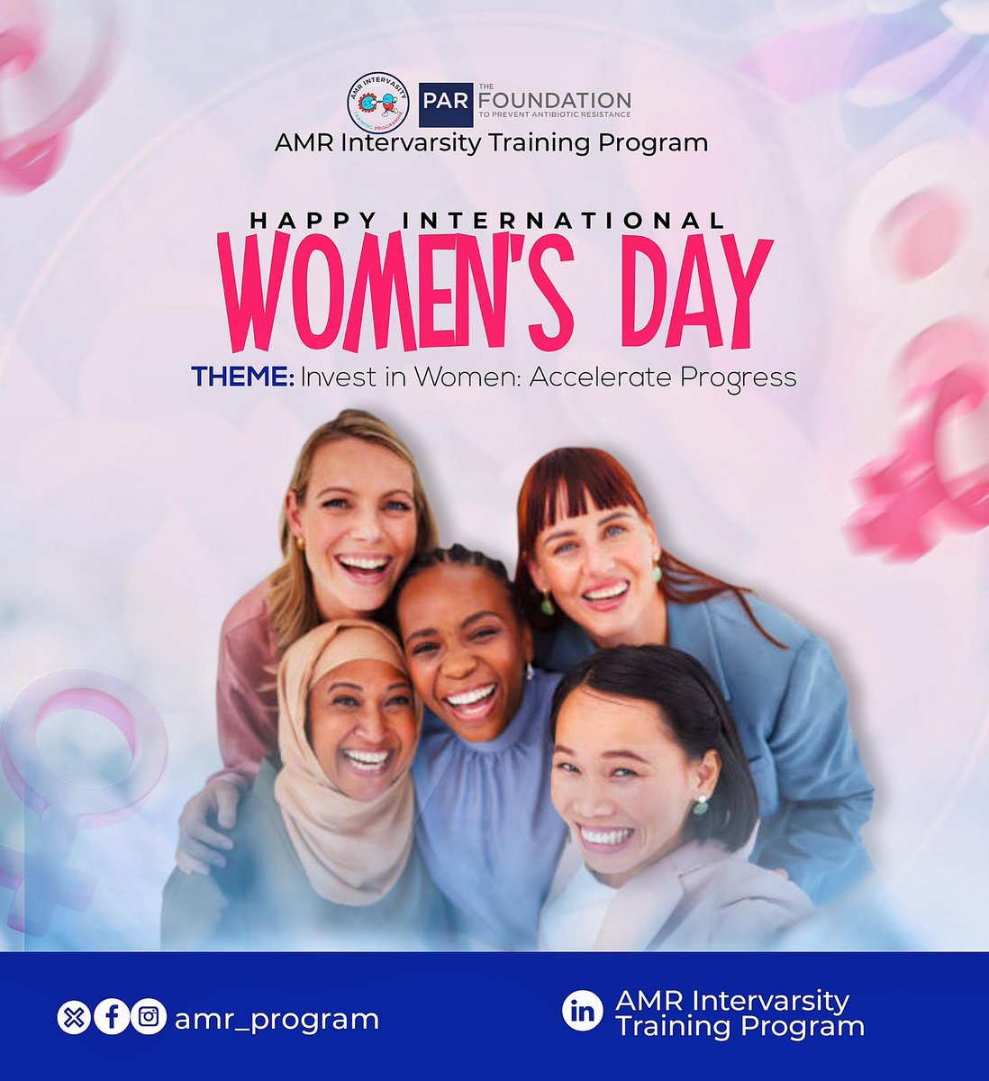 We celebrate the remarkable achievements, strength, and resilience of women worldwide. Let's continue to empower, support, and uplift each other as we strive for equality and progress. Happy International Women's Day from Antimicrobial Intervarsity Training Program. 💙💙💙