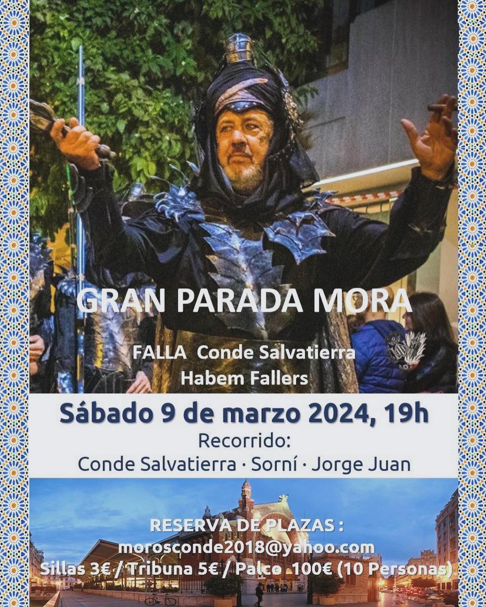 Os esperamos a todos este sábado!!!
#somosdeconde #fallas #valencia #paradamora