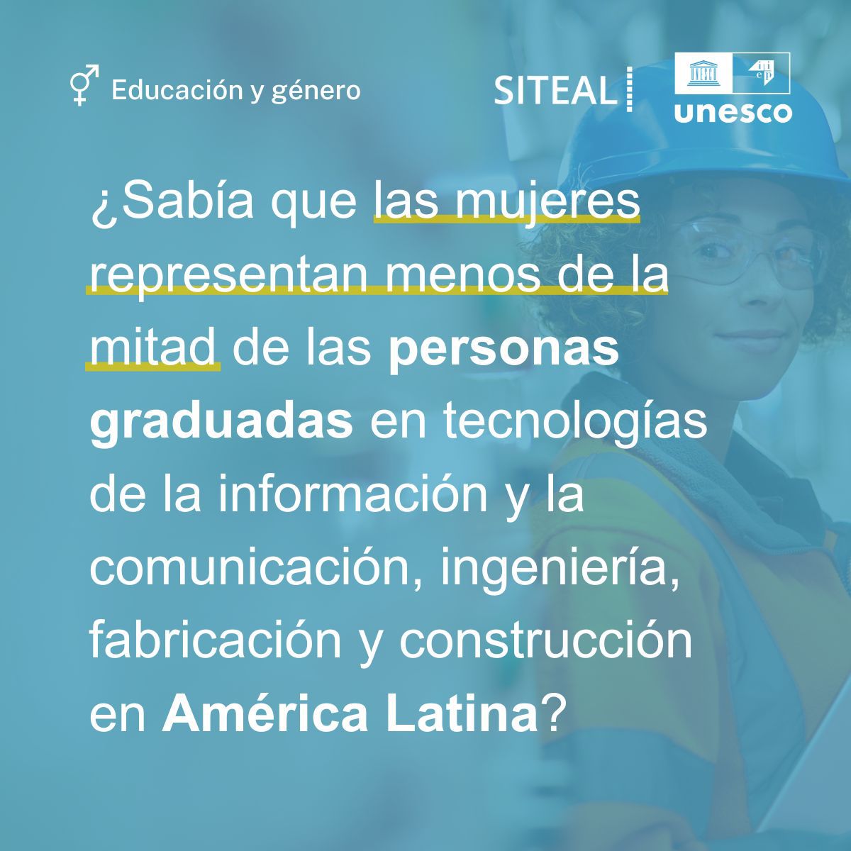 📉 En América Latina, menos del 50% de las personas graduadas en carreras de tecnología, ingeniería o construcción son mujeres. Conozca más sobre cómo abordar estos desafíos en el panorama regional de Educación y Género del #SITEAL ➡️ bit.ly/48GEhnF