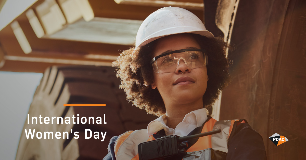 From the project site to the boardroom, the mineral exporation and development community has an opportunity to be a leader in improving gender equality nationally and internationally. PDAC is proud to celebrate International Women's Day. Learn more at: internationalwomensday.com