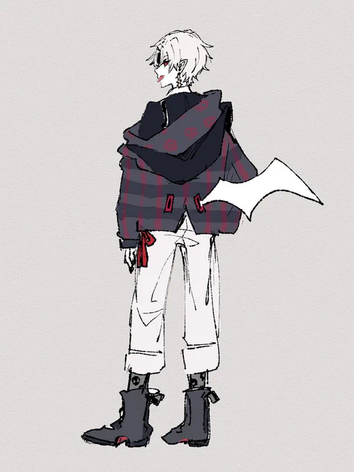 イラコン新衣装の片翼良い#KuzuArt #葛葉6周年 