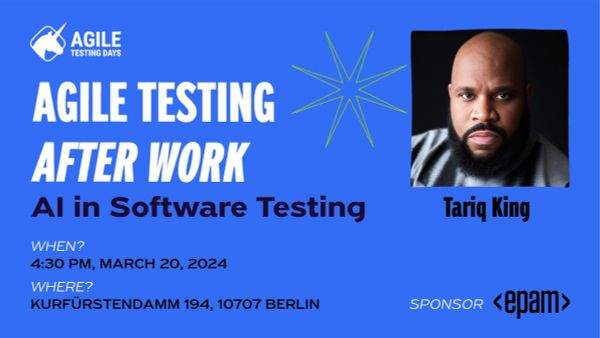 Exciting news! Our AI implementation event featuring @tariq_king is happening on March 20 in #Berlin. Don't miss this opportunity to explore real-life examples and implications of #AI in software testing. Register here: meetup.com/agile-nights-b…