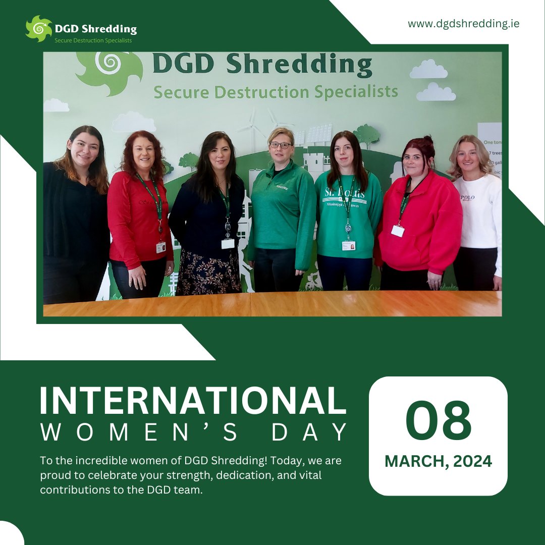 DGDShredding's tweet image. Happy International Women's Day To the incredible women of DGD Shredding! Your hard work and commitment inspire us all, and we are grateful for everything you do to make the company a success🎉🎊 #InternationalWomensDay #InternationalWomensDay2024