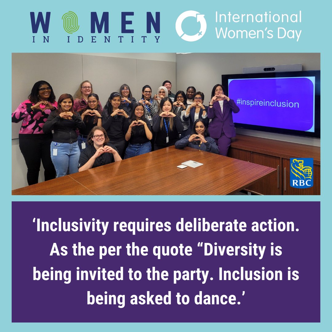 #WomenInID Sponsor RBC shares a great selfie in celebration of International Women's Day and this year's theme #InspireInclusion 🤩

Become a sponsor: womeninidentity.org/cpages/become-…

#DiversityByDesign #ForAllByAll #IWD2024