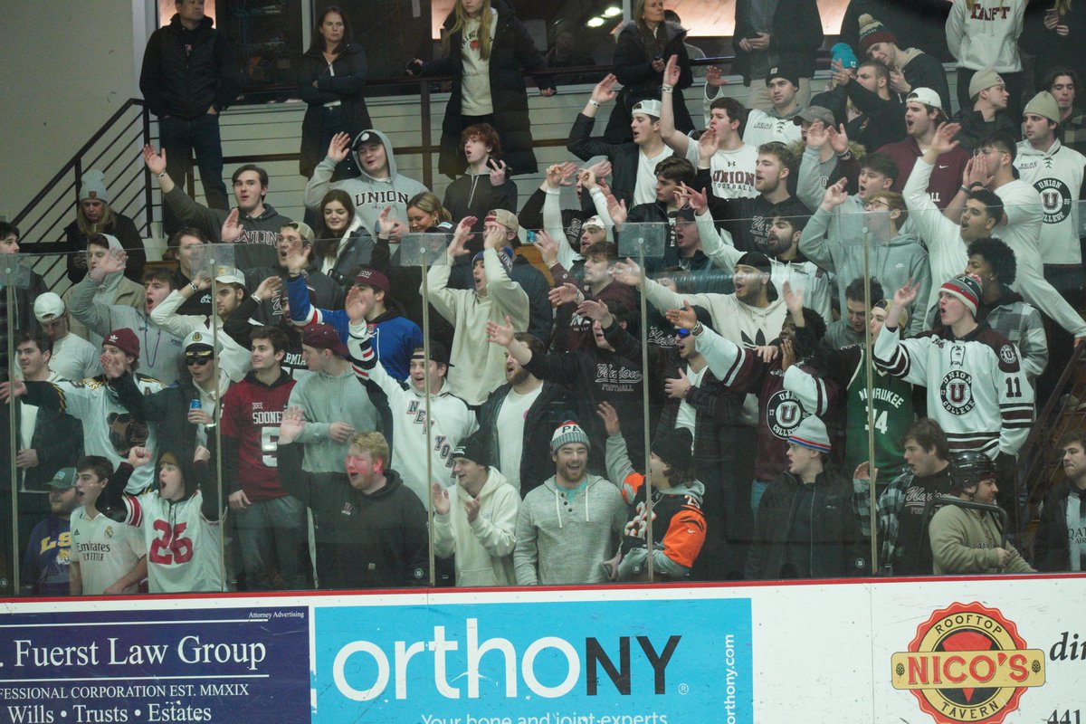 Unionmhockey's tweet photo. Looking forward to more of this tomorrow! We are just over 24 hours away from our ECAC Hockey Opening Round game against Brown! Can't wait to play in front of the Messa Faithful tomorrow!

Tickets: https://t.co/4ktmTjzyZ9 https://t.co/fXoyj5mAff