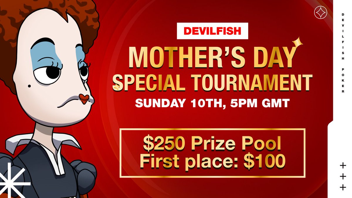 Our Mothers Day Special Tournament! 📆Sunday 10th ⏰5PM GMT $250 Prize pool 🥇$100 🥈$75 🥉$50 Club GG ID:445628 All winners must be Zealy Verified to claim prizes.