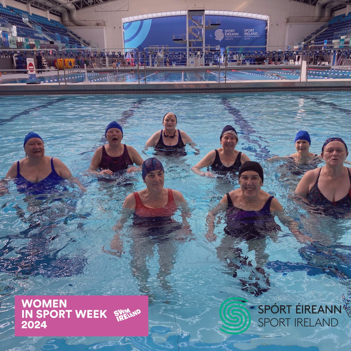 𝗪𝗼𝗺𝗲𝗻 𝗶𝗻 𝗦𝗽𝗼𝗿𝘁 𝗪𝗲𝗲𝗸 𝟮𝟬𝟮𝟰 It was fantastic to host a Swim Ireland Aqua Aerobics class in partnership with Fingal Sport in the Sport Ireland NAC to celebrate Women in Sport Week! This programme has a huge benefit to participants led by enthusiastic instructors…