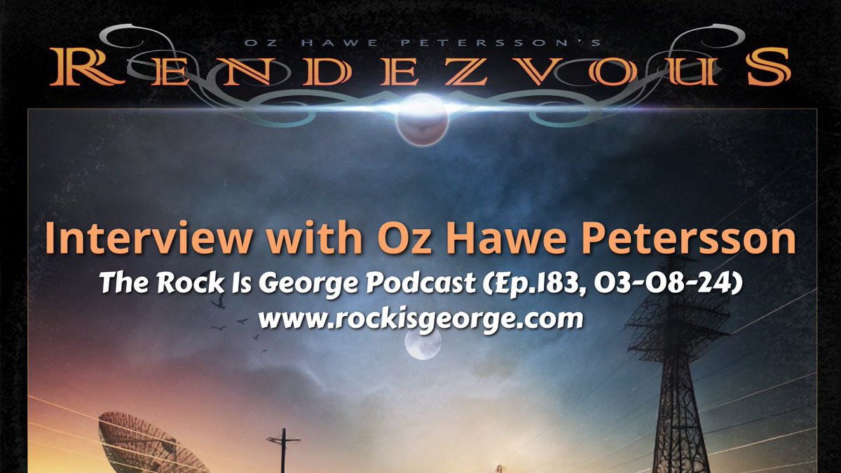 Interview with OZ of OZ HAWE PETERSSON’S RENDEZVOUS (Ep.183, 03-08-24) youtu.be/94B-xTEa2vc?si… via @YouTube

#rockisgeorgepodcast #ozhawepeterssonsrendezvous #redezvous #melodicrock #AOR #classicrock #FMrock #stadiumrock #guitar #guitarist #hardrock #musicinterview #sweden
