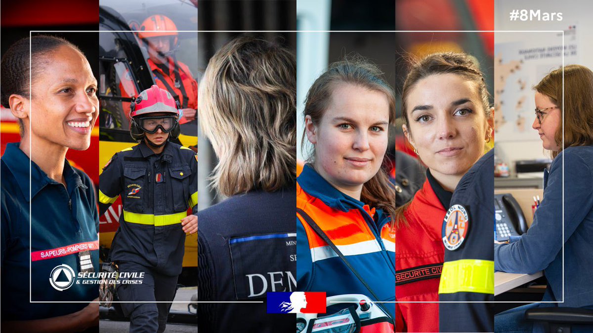 DG_SecCivile's tweet photo. #ToutesEtTousÉgaux 
Mêmes missions
Mêmes métiers
Un engagement commun 
La Sécurité civile c'est elles, c'est nous et c'est vous.
Merci à celles et ceux qui portent secours et nous protègent ! https://t.co/wCYZOs0DGU