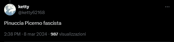 Estiqatsi_it's tweet photo. @ketty62168 @orsiniufficiale Facciamo sapere anche a @pinapic che le hai data della fascista.
Hai visto mai che ti fa chiamare in un tribunale che ti spiegherà qualcosa?😉
Conserviamo lo screen. https://t.co/rAHuwtXLTz