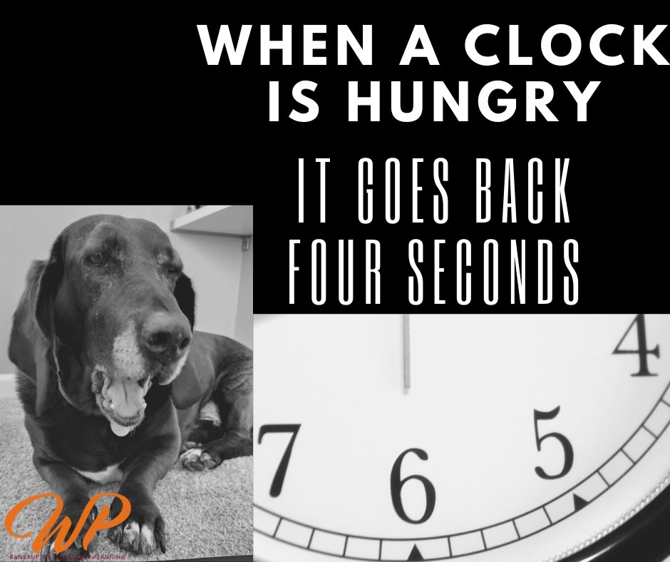 Funny Friday!  Remember to change your clocks this weekend. 

#funnyfriday #bankruptcyattorney #estateplanninglawyer #studentloanlawyer #KSestate