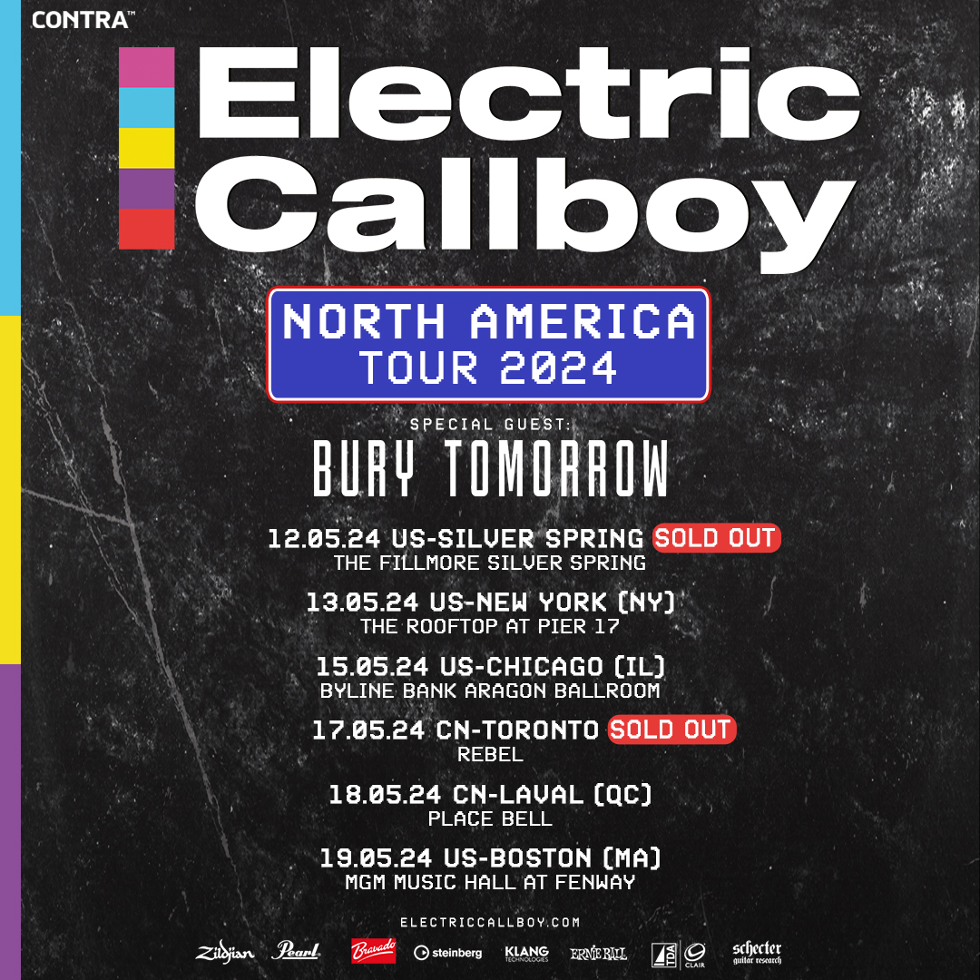 North America 🇺🇸🇨🇦 We’re excited to announce our return in May, supporting the amazing @ElectricCallboy! See you soon!