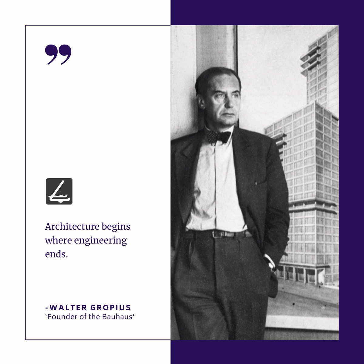 'Architecture begins where engineering ends.' -Walter Gropius

#BazConstruction #BazAcademy #CivilEngineering #build #construction #ConstructionTechnology #ConstructionTrends #inşaat #inşaatsektörü #inşaatmühendisi #WalterGropius #Bauhaus