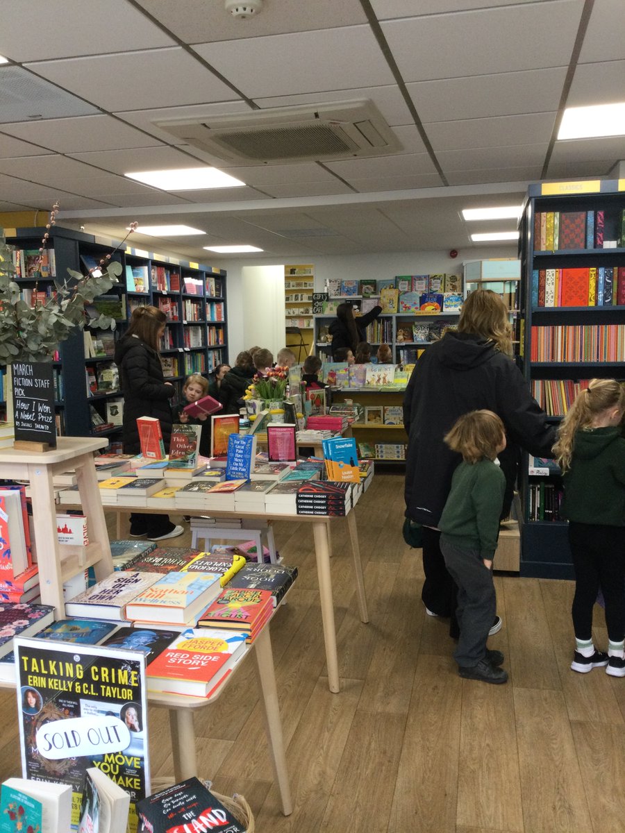 Y1 had a trip to @BookaBookshop in Bridgnorth High Street today to hear a story as part of #WorldBookDay2024