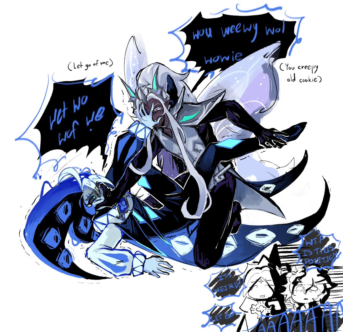 They’re f- fighting…!! (I know its ooc)

#eldershadow #shadowmilkcookie #ElderFaerieCookie