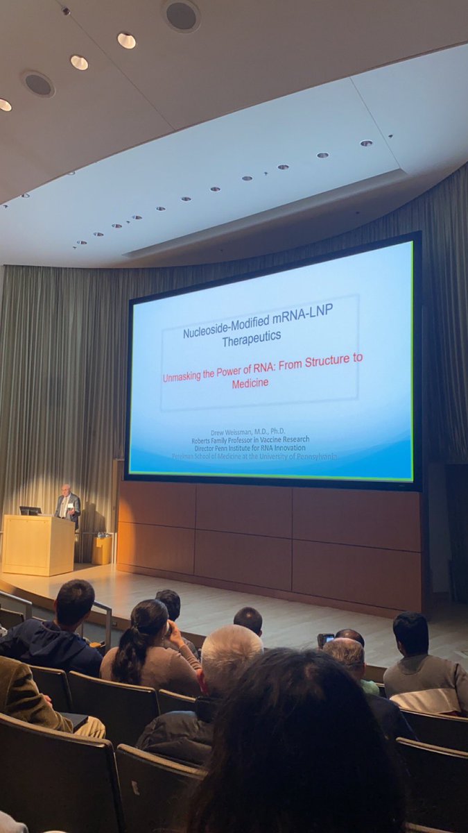Had the privilege of hearing Dr. Drew Weissman speak at the 8th Annual RNA Symposium about his contributions to the development of mRNA-LNP therapeutics. Truly inspiring!