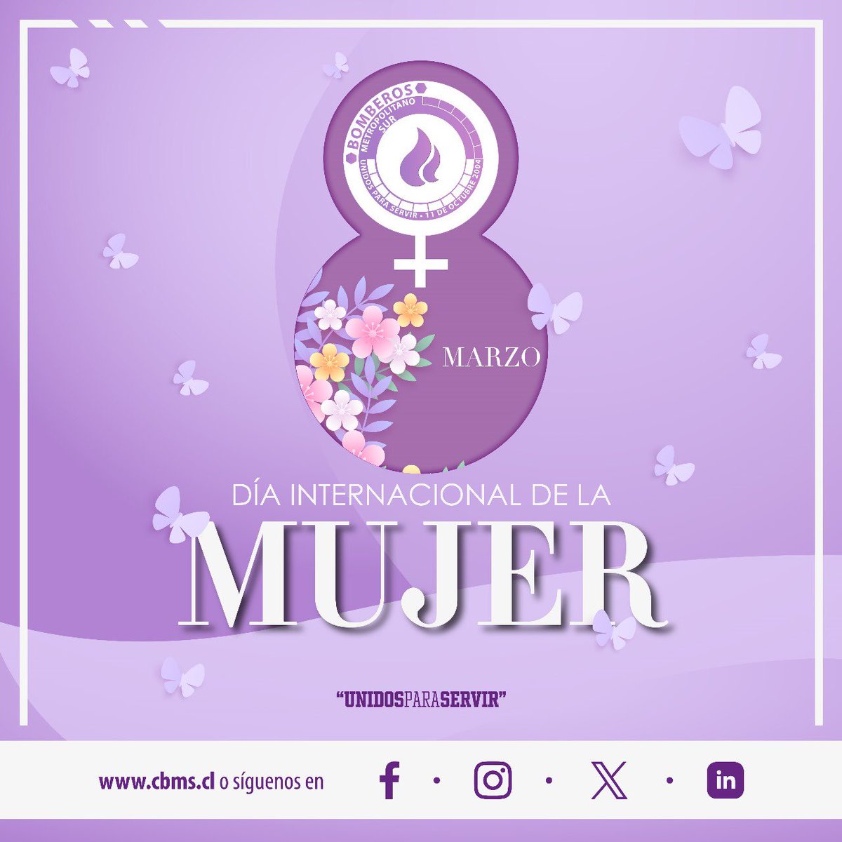 8️⃣👩🏽‍🚒Conmemorar este día en Chile significa mejorar lo sucedido en el pasado, seguir creciendo en el presente y ser parte de la construcción de una mejor sociedad para el futuro.

Las bomberas de Chile y las mujeres del mundo con sus acciones positivas están cambiando el planeta