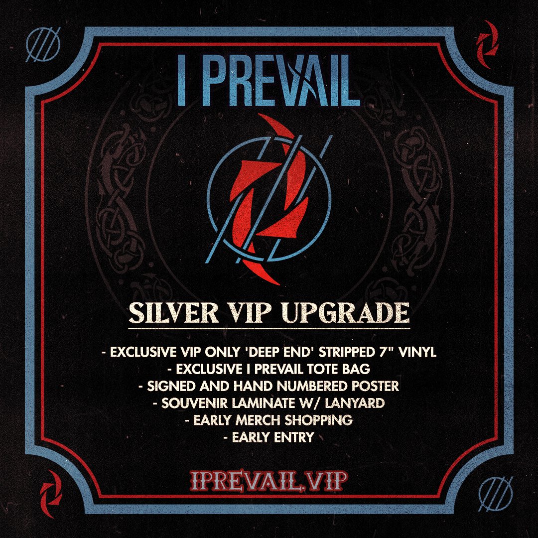 VIP upgrades are now available for our tour with @Halestorm and special guests @hollywoodundead and @fitforaking Get yours at tix.soundrink.com/tours/i-prevail