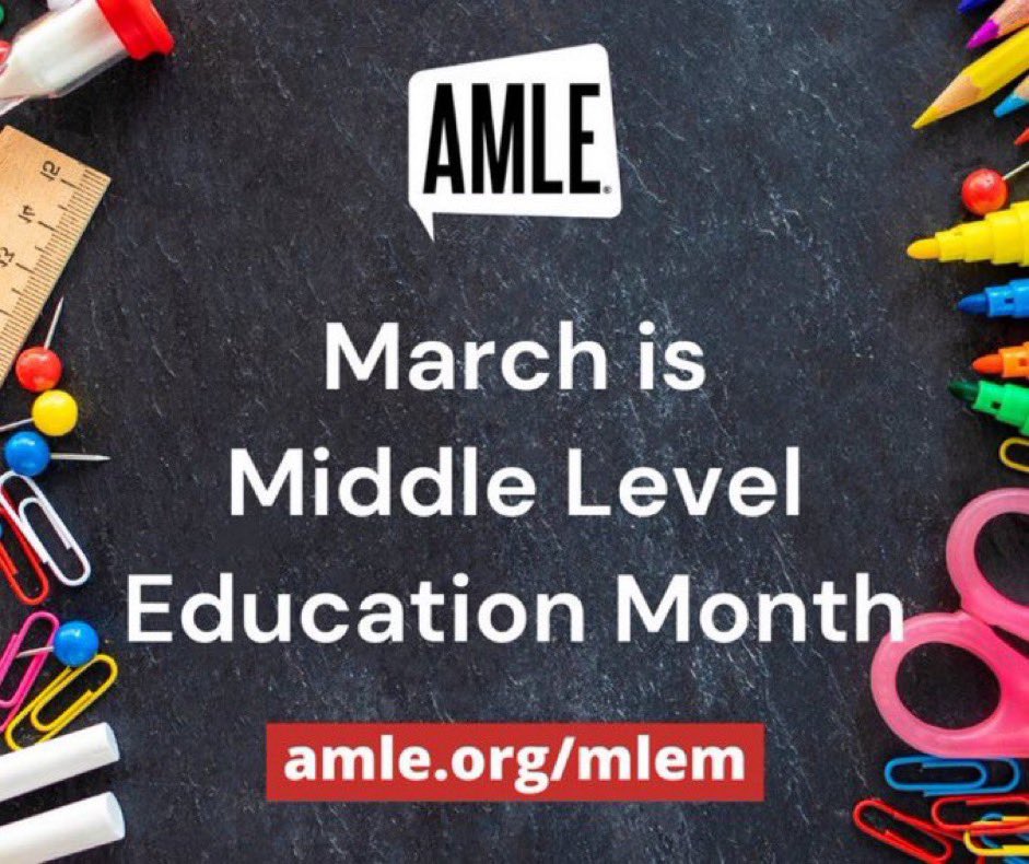 We are in the midst of Middle Level Education Month with one of the best Middle Level faculty & staff out there!! Let’s Go Harbor Creek JH!! Thanks for all you do. #IMPACT360 @HCSDHuskies @AMLE @pamleorg