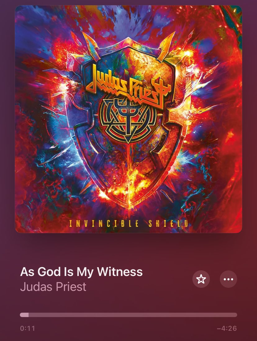 What is your favorite track from the new Judas Priest album? Mine is AS GOD IS MY WITNESS!!! 🤘🔥

#JudasPriest #InvincibleShield #HeavyMetal