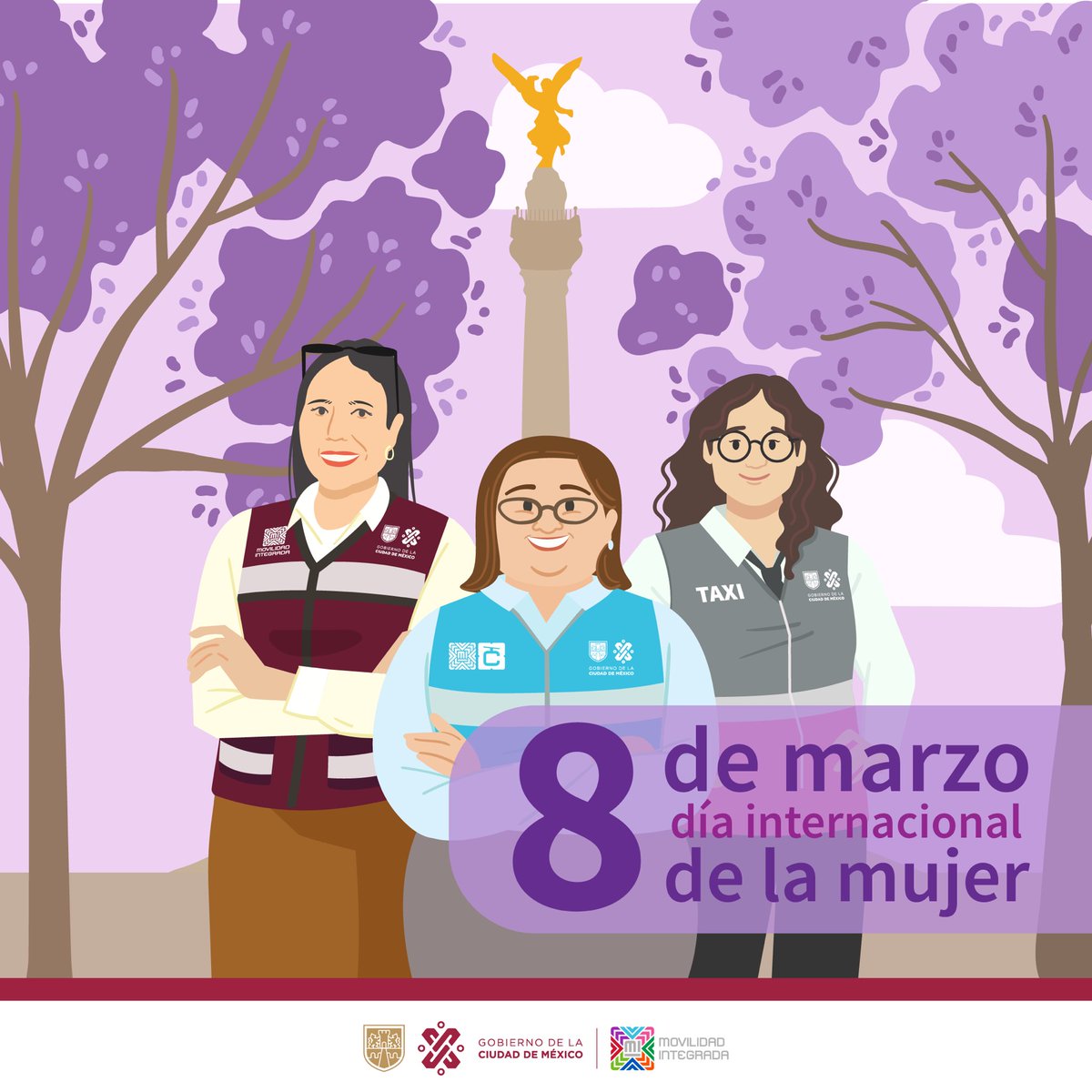 LaSEMOVI's tweet photo. 🙋🏽‍♀️💜 #8M Día Internacional de la Mujer 🙋🏽‍♀️💜

Hoy, y todos los días, reconocemos la existencia de todas aquellas mujeres que día a día nos acompañan en el camino 👩🏽👷🏽‍♀️👩🏽‍🦱🚴🏽‍♀️👵🏽 https://t.co/kH5qvCqXIa