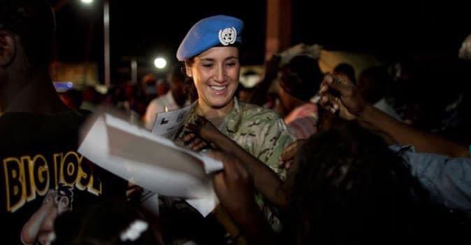 Women are more at risk of political and sexual violence. We need women’s participation in peace processes and to intensify the work to fight all violence against women #WomensRightsAreHumanRights #InvestInWomen #InternationalWomensDay 📸:UN Photo/Logan Agassi