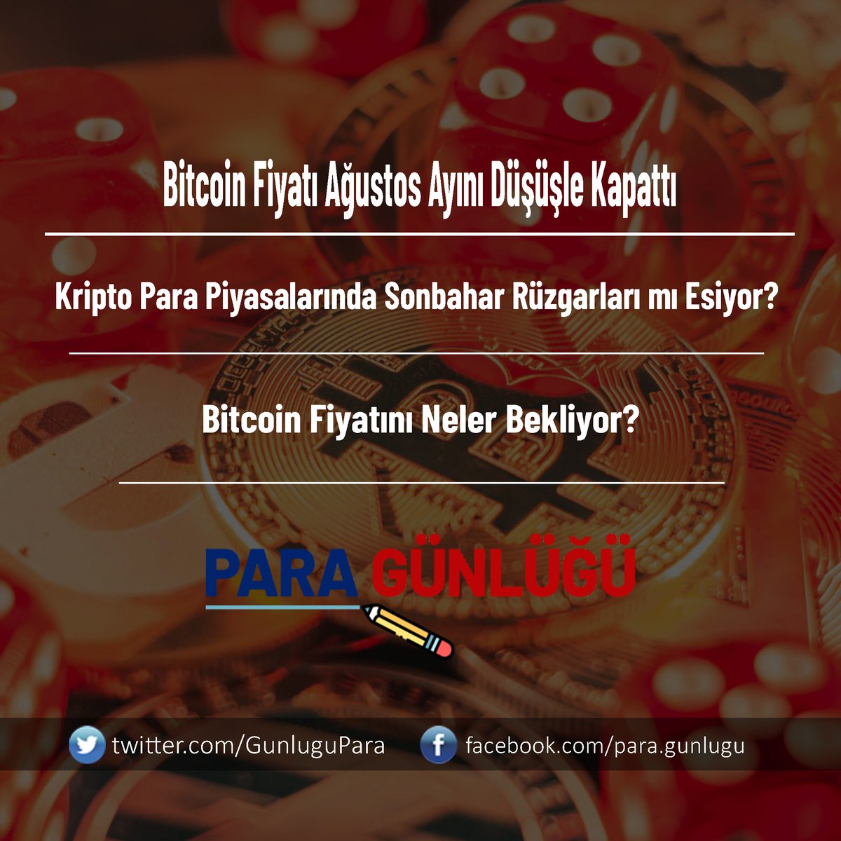 Bitcoin Fiyatı Ağustos Ayını Düşüşle Kapattı: Kripto Para Piyasalarında Sonbahar Rüzgarları mı Esiyor? paragunlugu.com/bitcoin-fiyati… #paragunlugu