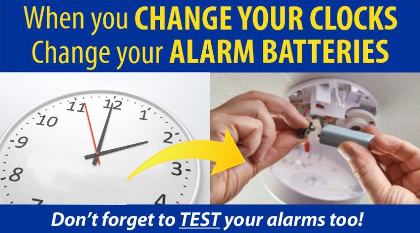 Spring is almost here and the clocks are about to change again! Make sure you 'Spring Forward' with fire safety as your priority and change your alarm batteries when you change your clocks. ⏰