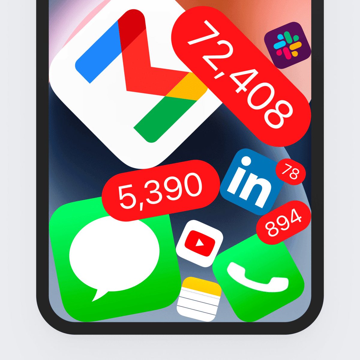 iOS apps get bigger the more unread notifications you have