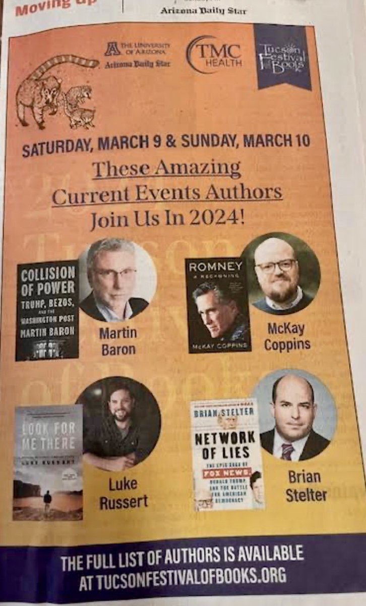 Luke Russert (@lukerussert) on Twitter photo The Balding Beards are playing Tucson this weekend. Come check us out! <a href="/brianstelter/">Brian Stelter</a> <a href="/mckaycoppins/">McKay Coppins</a> <a href="/PostBaron/">Marty Baron</a> 📚 The Balding Beards are playing Tucson this weekend. Come check us out! <a href="/brianstelter/">Brian Stelter</a> <a href="/mckaycoppins/">McKay Coppins</a> <a href="/PostBaron/">Marty Baron</a> 📚