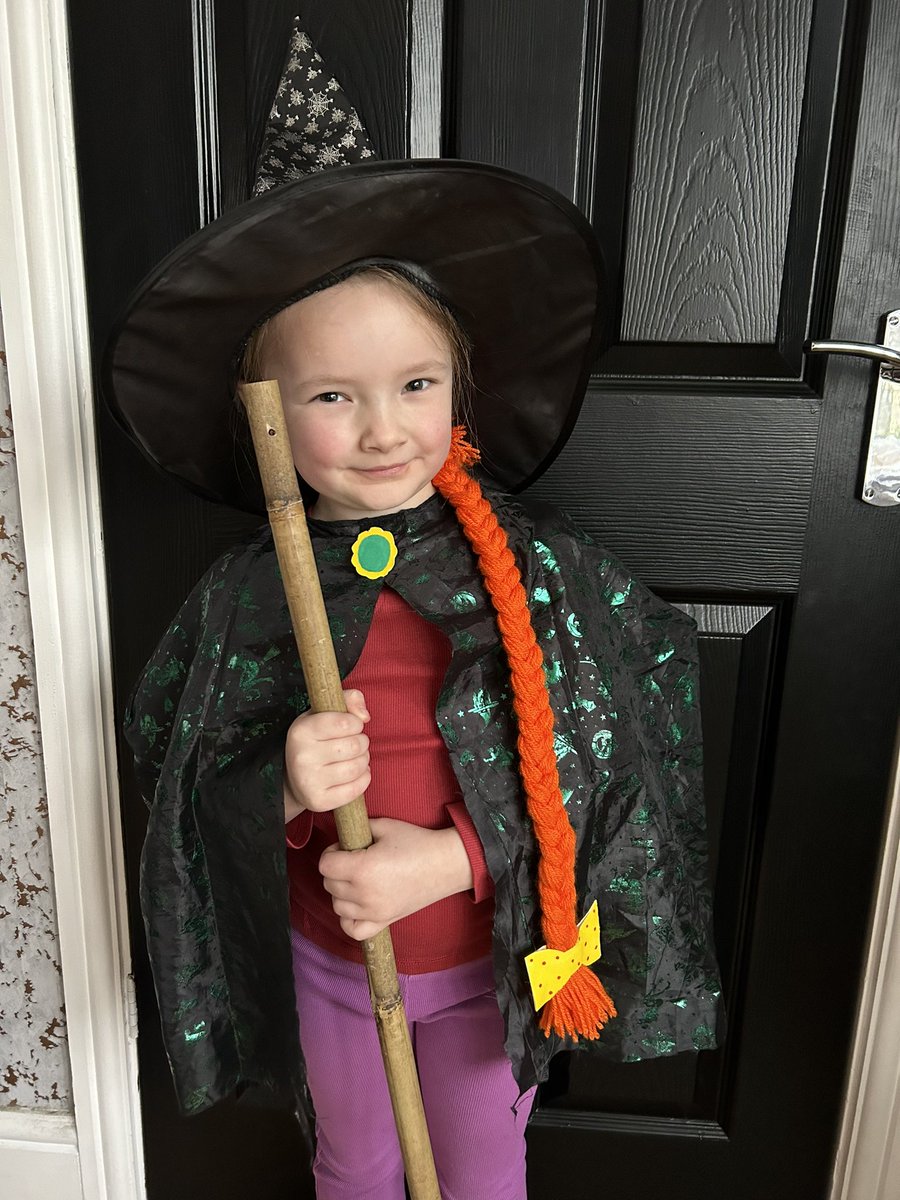 CEBailey1's tweet image. Room on the broom ready for @fieldhouseinfs #WorldBookDay