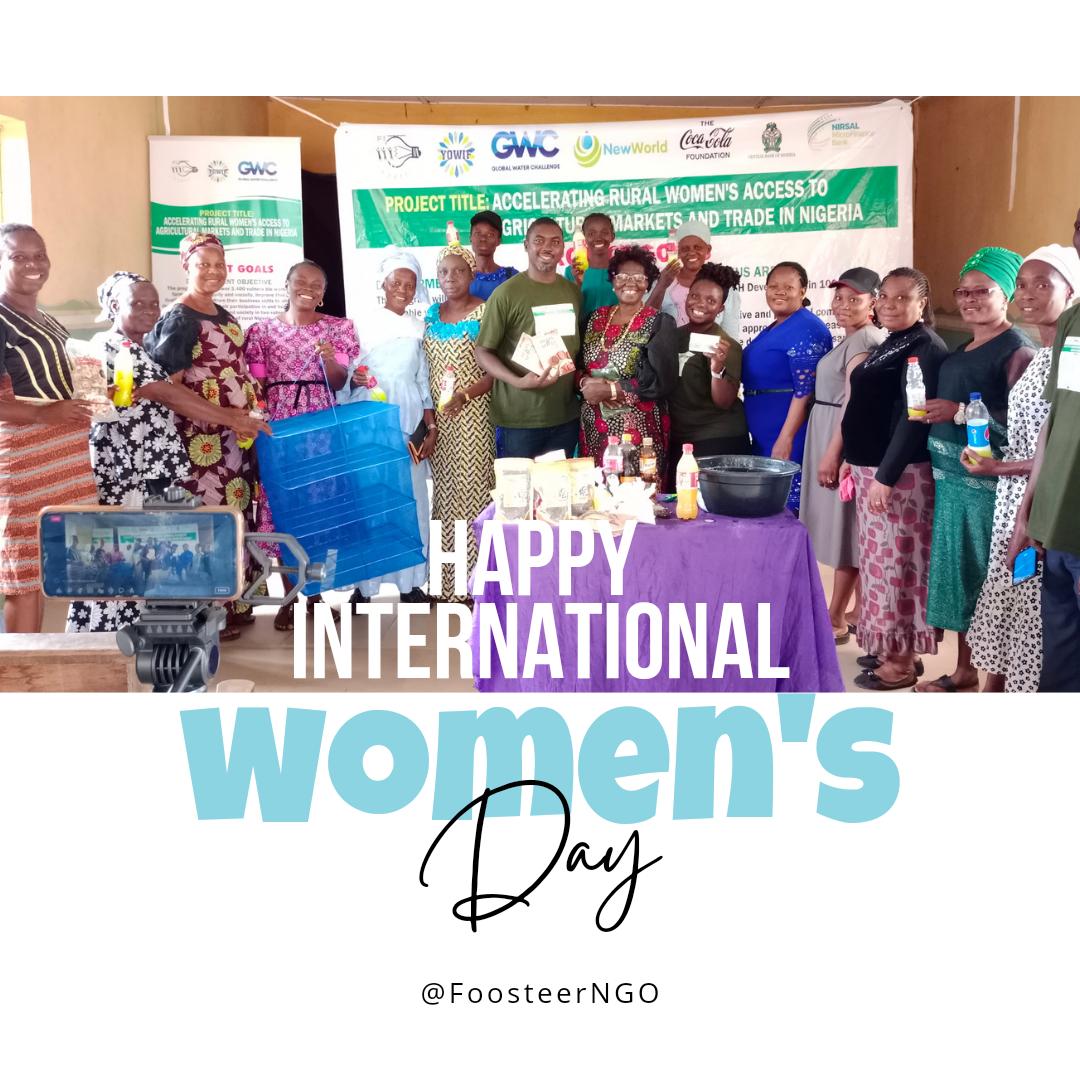 Today we celebrate the #InternationalWomensDay <a href="/FoosteerNGO/">FoosteerInitiative</a> with support from <a href="/global_water/">Global Water Challenge</a> accelerated 3,400 rural women farmers access to Agricultural Market and Trade in Nigeria through training, capacity building and provision of Venture Capital to support their businesses.