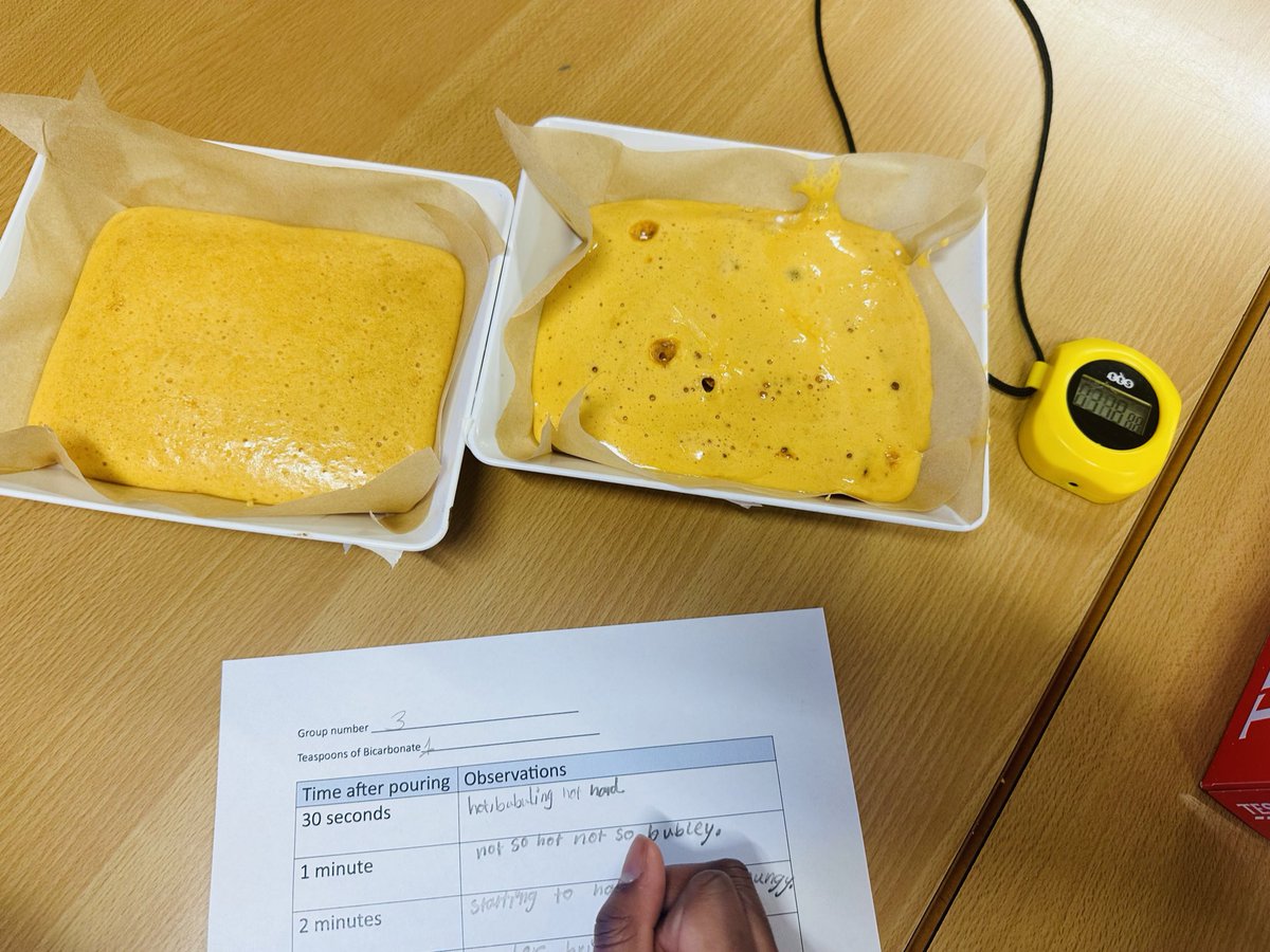 Lab_13Irchester's tweet photo. Kicking off our ‘sugar coated’ Science Week with Year 4 investigating what ingredients make the perfect honeycomb! @ScienceWeekUK https://t.co/g4Y6m5hk4V