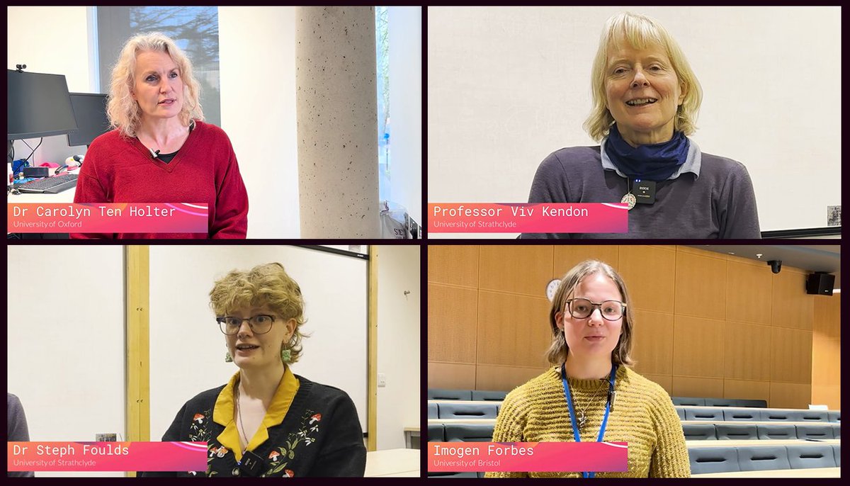 We've been celebrating #InternationalWomensDay with videos from Hub members from @UniStrathclyde, @QETLabsBristol and @UniofOxford talking about their views and experiences as women in quantum computing. See all four of our videos here: qcshub.org/article/women-…