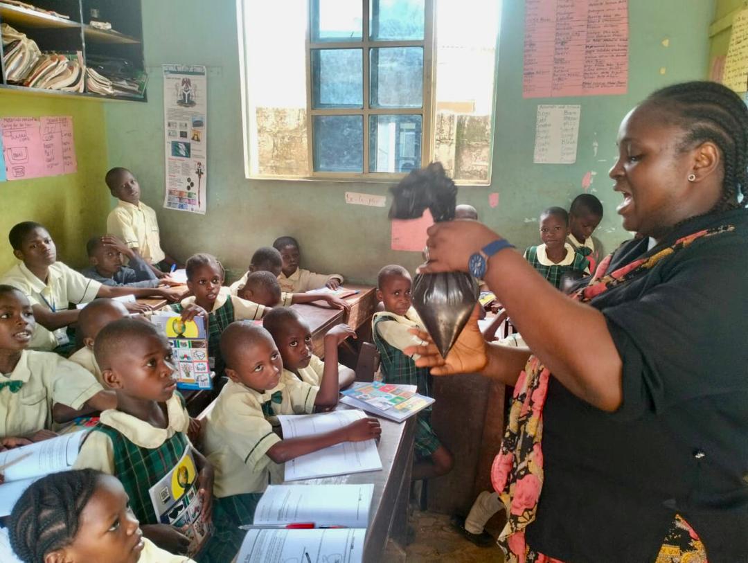 Kids working on a project