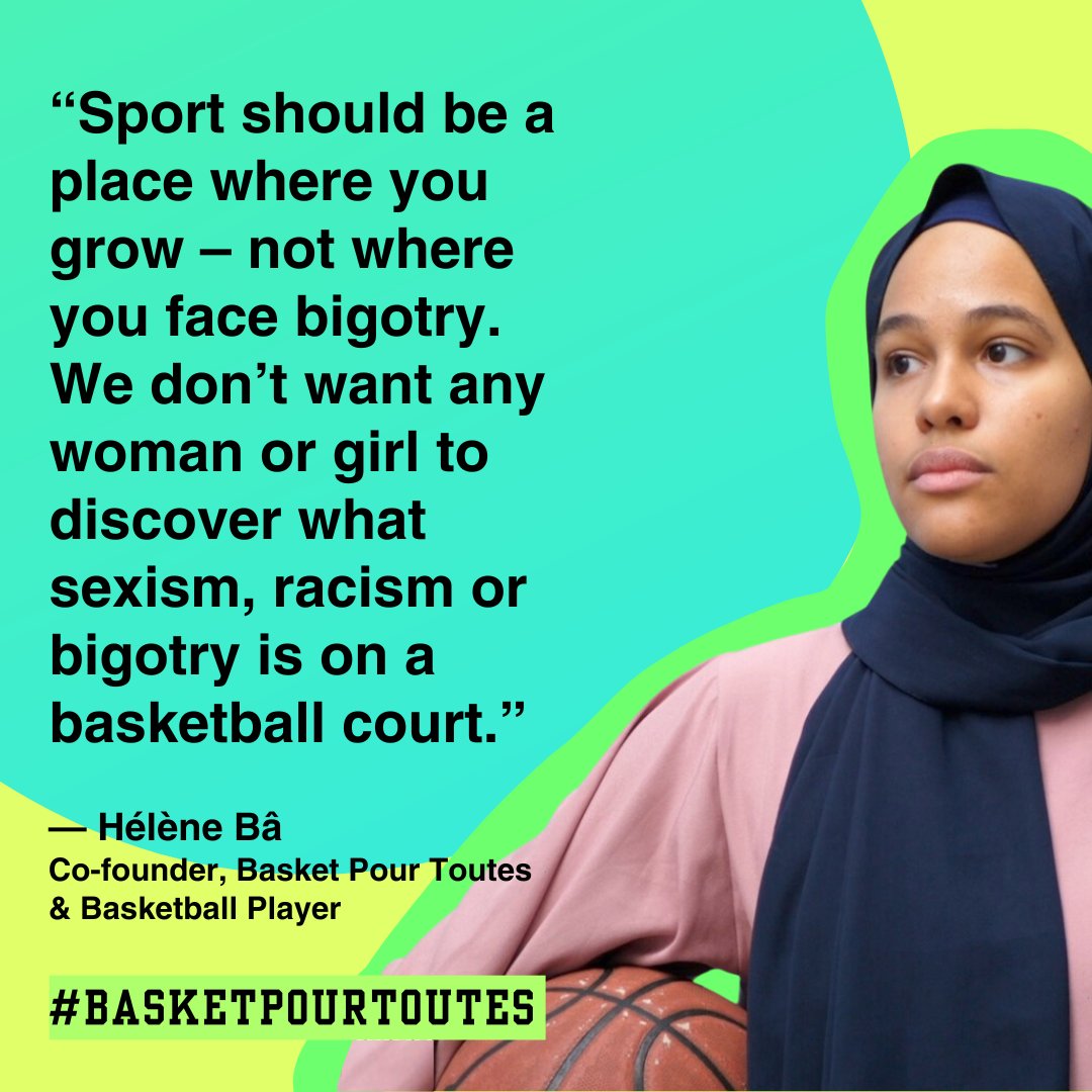 🏀 In 2017, @FIBA overturned its hijab ban in response to calls from US athletes led by @Bilqis_AbdulQ @AthleteAlly @equalityleagues @hrw @WorldPlayersUtd & other #SRA partners. Yet still in 2024, the French federation has ignored these changes. ❌ sportandrightsalliance.org/france-ensure-…