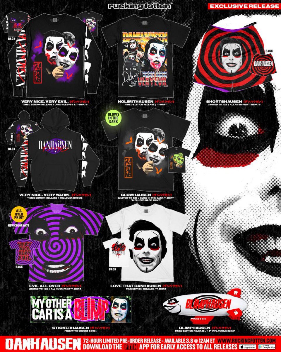 DanhausenAD's tweet image. Danhausen @Ruckingfotten drop is livehausen for only 72 hours preorder!

Danhausen finally gets his blimp (the favorite item!)

ruckingfotten.com/collections/of…