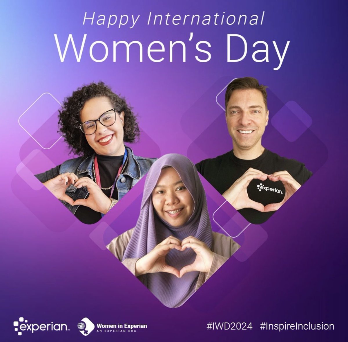 This year’s theme for #InternationalWomensDay —✨#InspireInclusion✨ —calls on us to champion women’s voices and contributions at every level. Experian gets to do exactly that every day, 365 days a year. And we’re proud to continuously invest in equity and ignite progress. 💜