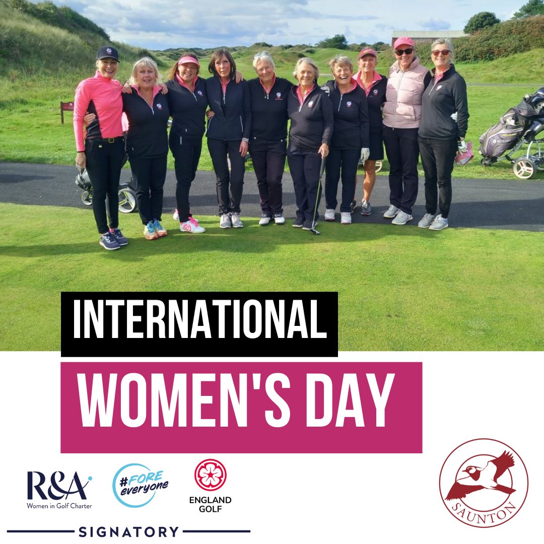 🌸 Happy International Women’s Day 🌸 We are proud to be a signatory of the Women in Golf Charter and as a Club we are committed to increasing the number of women and girls who play golf, who are members of the Club and who are part of our wonderful team of staff 🏌️‍♀️