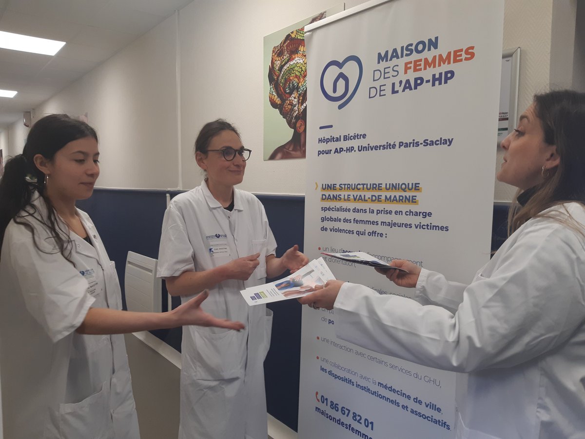 #InternationalWomensDay | Portes ouvertes à la Maison des Femmes de l’@APHP à l'@hopital_bicetre ! L’occasion pour l’équipe d’échanger avec tous les professionnels sur le fonctionnement et le rôle essentiel de cette structure dans l'accompagnement des femmes victimes de violences