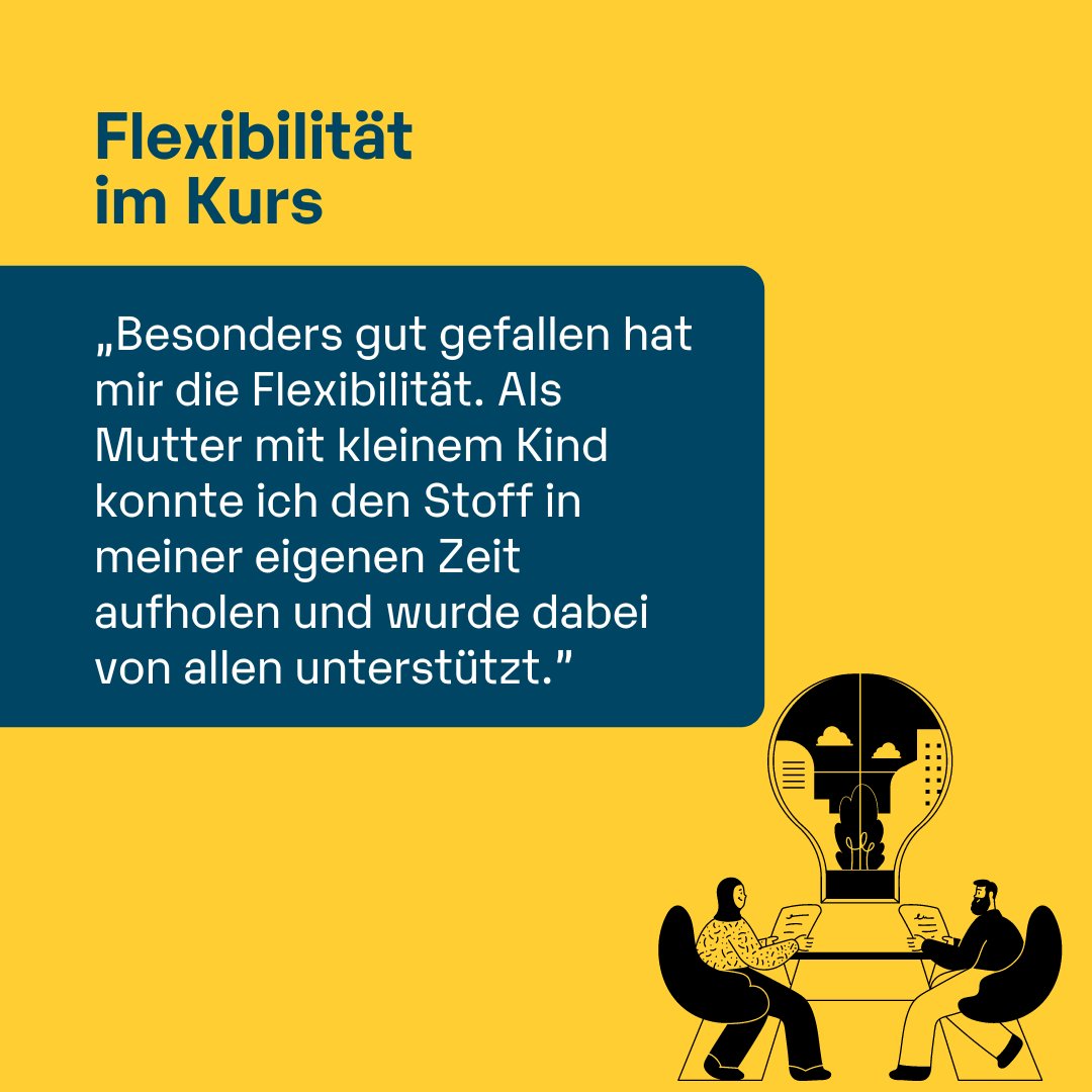 Um unsere Kurse zu verbessern, fragen wir unsere Teilnehmer*innen regelmäßig nach Feedback. 📊

Wir freuen uns, dass wir so viele positive Rückmeldungen erhalten – einige davon findet ihr hier! 🤩 #futureskills #bildungsgerechtigkeit #bildung #bildungschancen #chancengleichheit