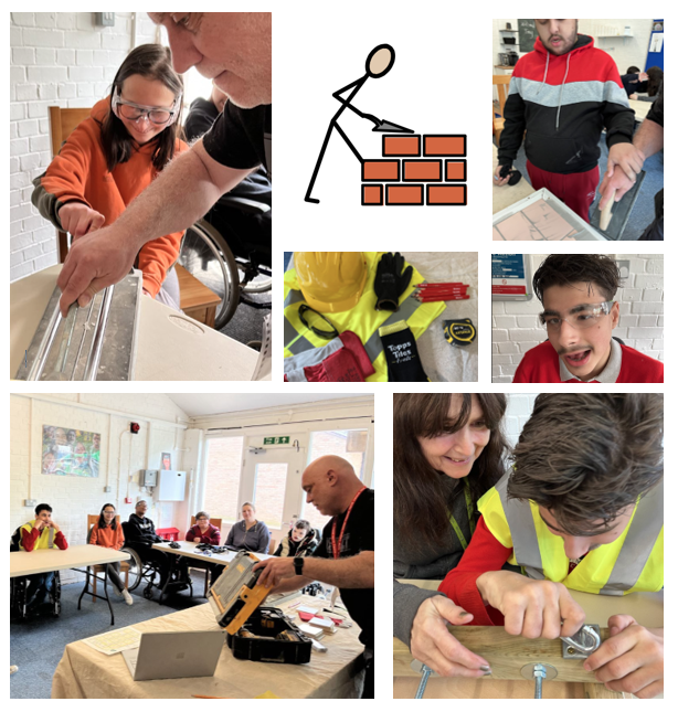 We enjoyed a visit from Tony the builder today. We learnt all about his job and even got to do some tiling! #NCW2024 #NCW #builder #Tiling #constructionwork  #SEN