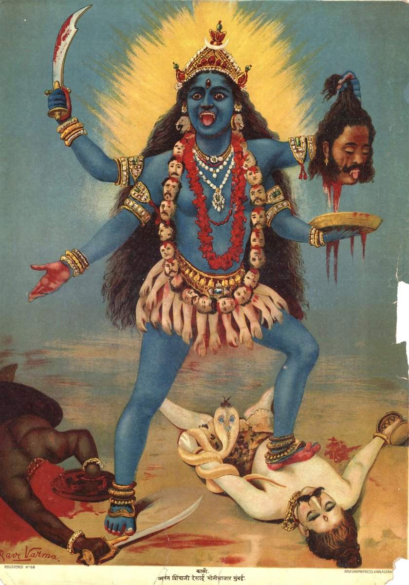 Goddess Kali by Raja Ravi Varma 19th century Indian painter
-
#lithographs #lithographic #lithographer #lithographies #goddess #hindú #hinduism #hindugod #hindugods #ofdarkandmacabre