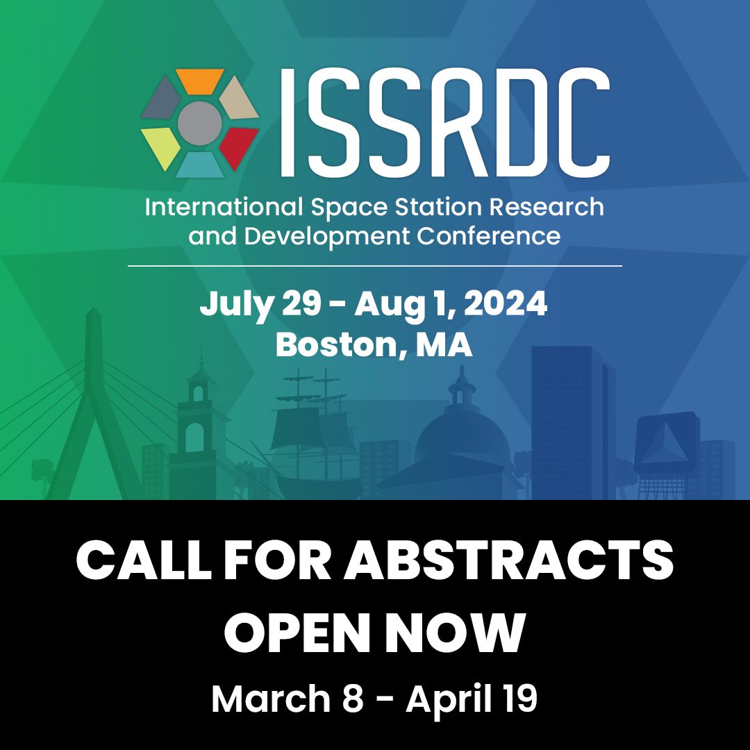 The 2024 #ISSRDC Call for Abstracts is now OPEN 🚨 Be a part of the technical sessions at this year's ISS Research & Development Conference in Boston, MA. Full information on how to submit your work and the submission link is available at bit.ly/49Nipb1 🔗