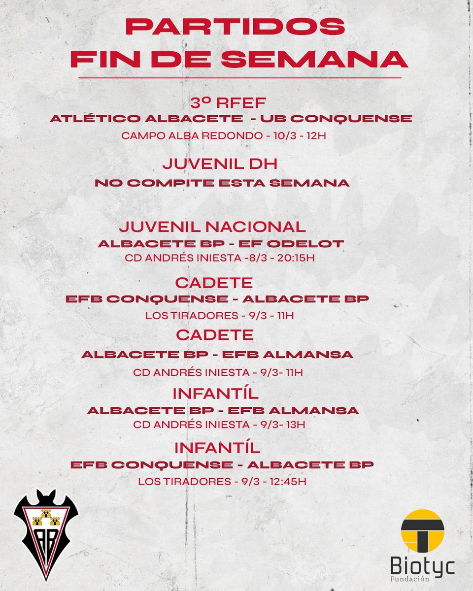 Cantera 🔛

#AúpaAlba