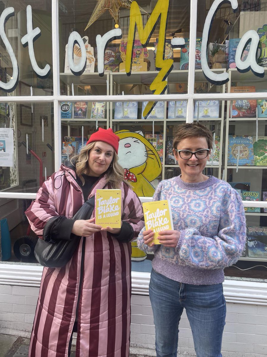 We celebrated #internationalwomensday by introducing some brilliant booksellers at @QPBooks, @WELBooks, @NottingHillBook and @alligatorsmouth to our feminist icon TAYLOR BLAKE 'Taylor Blake is a Legend' by Laura Jane Williams is out in July! 💛💛💛